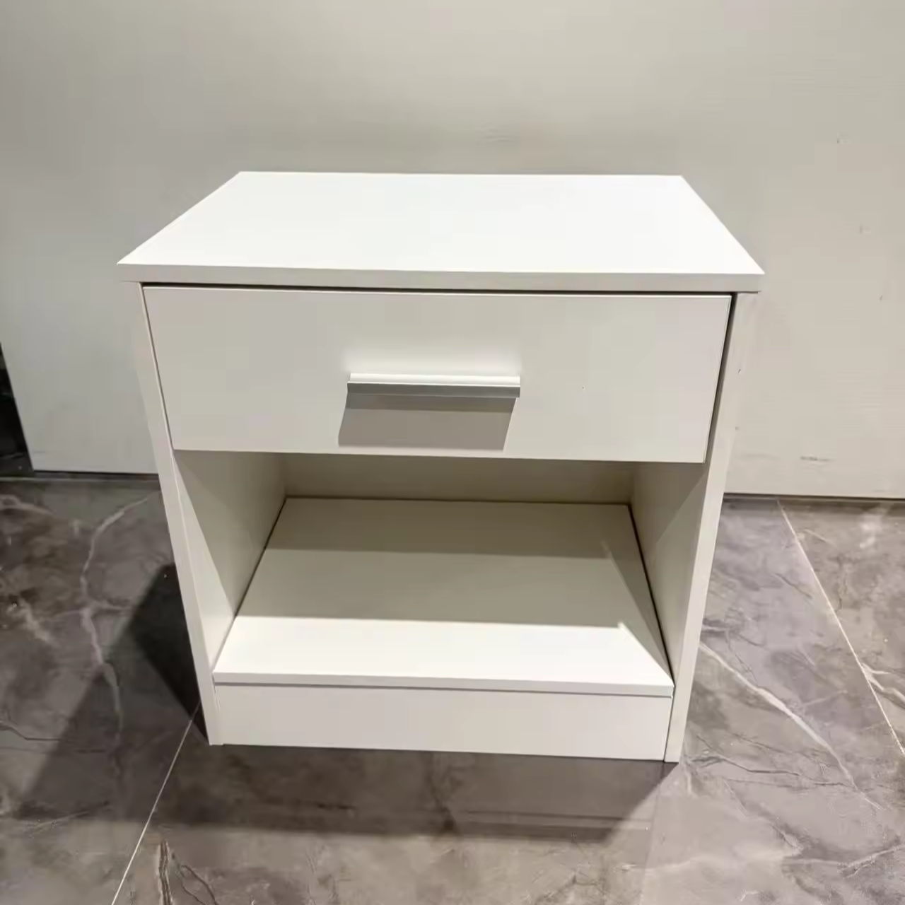 Mantlet Chest of 2 Drawers Modern White Nightstand