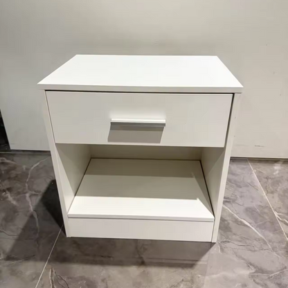 Mantlet Chest of 2 Drawers Modern White Nightstand